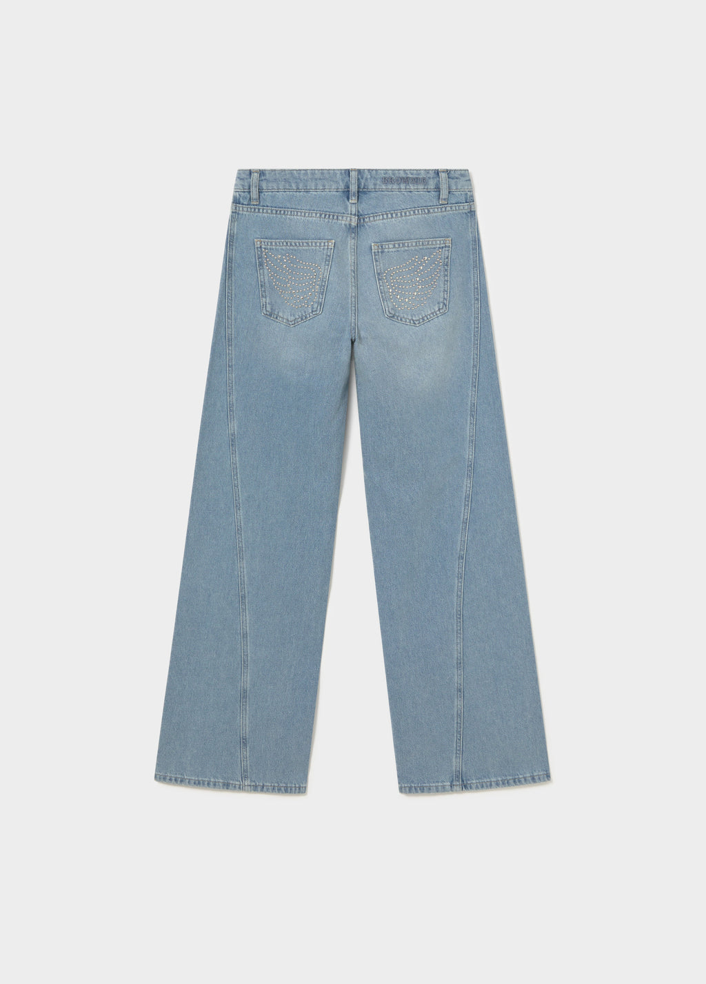 Flared Wing Jeans Culottes