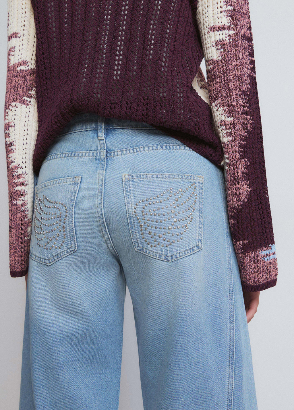 Flared Wing Jeans Culottes