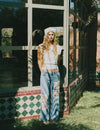 Jeans parches crochet
