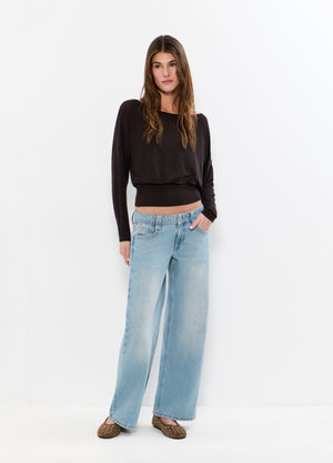 Jeans relaxed tiro bajo