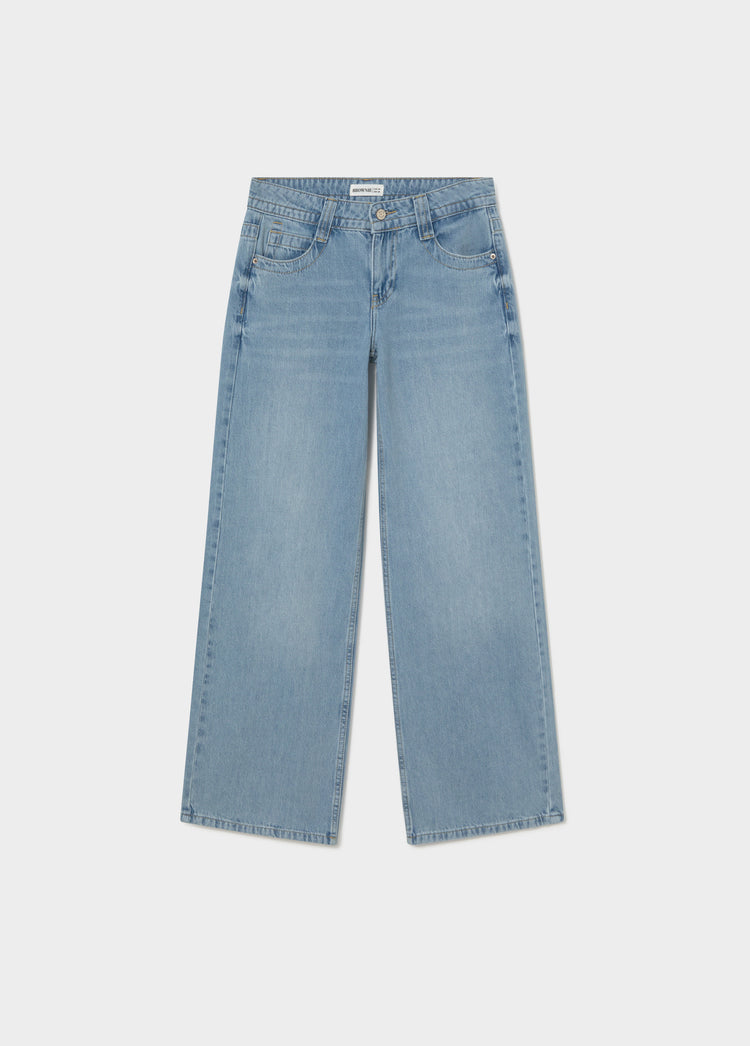 Jeans relaxed tiro bajo