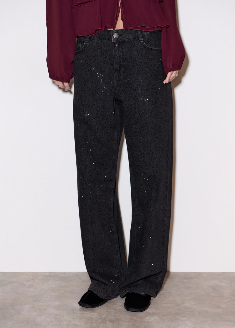 Jeans strass relaxed