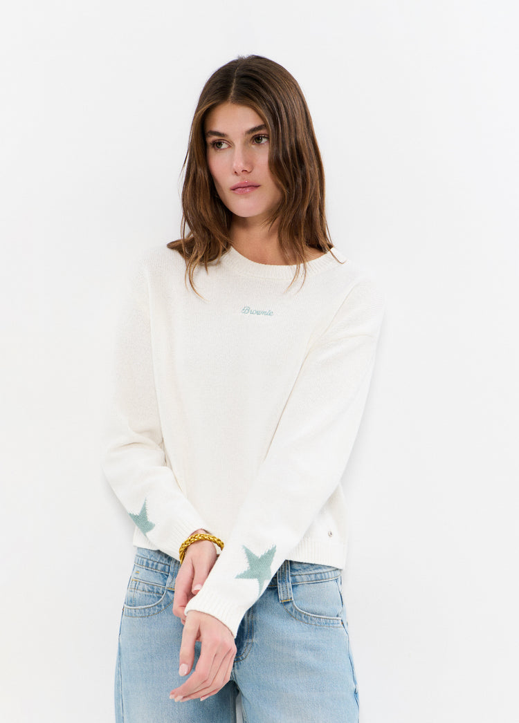 Star sweater back detail