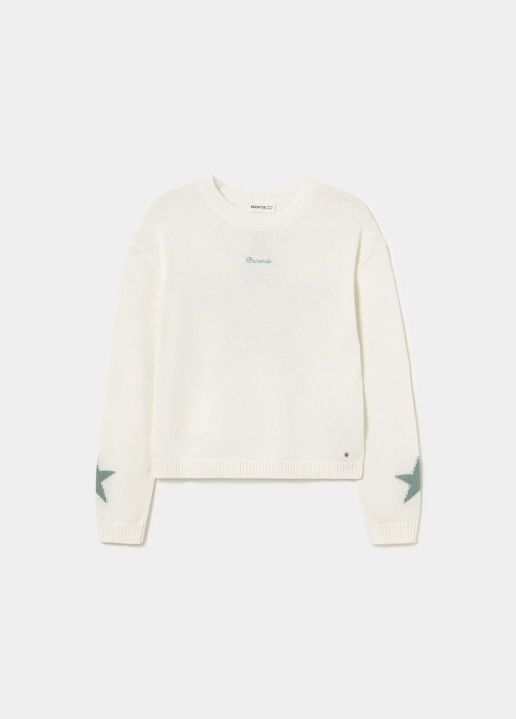Star sweater back detail
