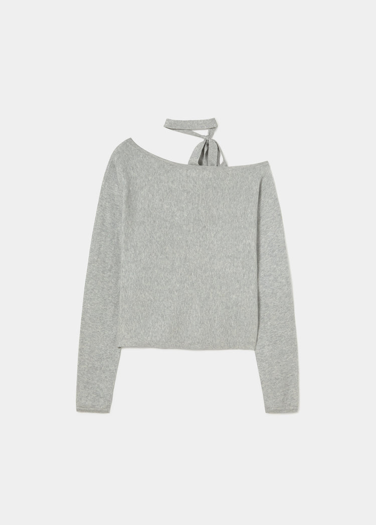 Jersei amb espatlla caiguda i choker
