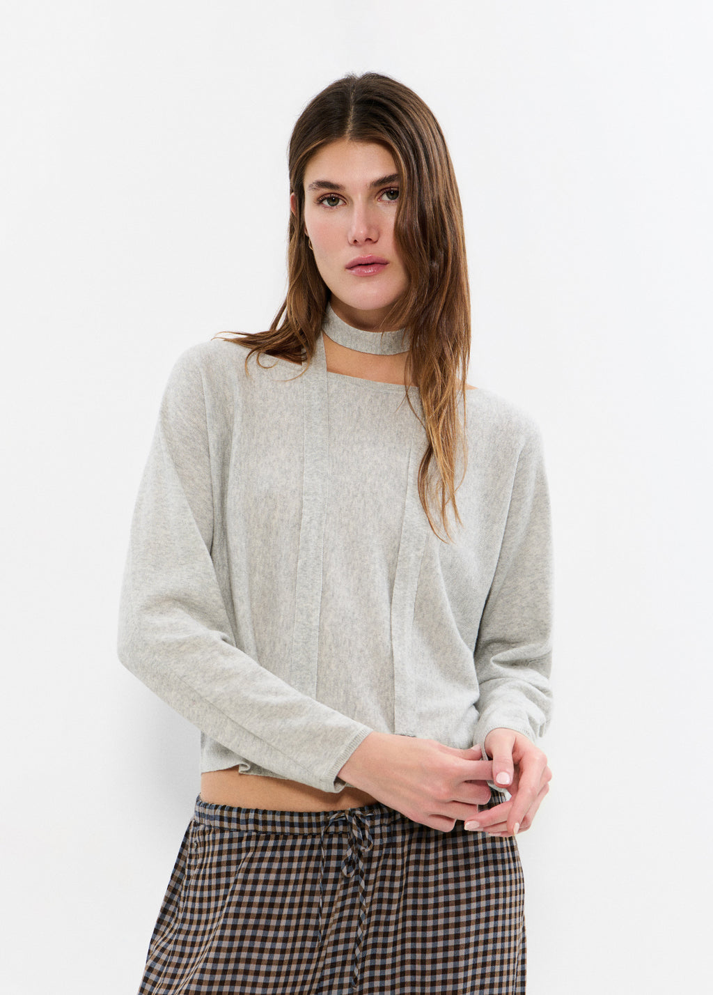 Jersey hombro caido chocker