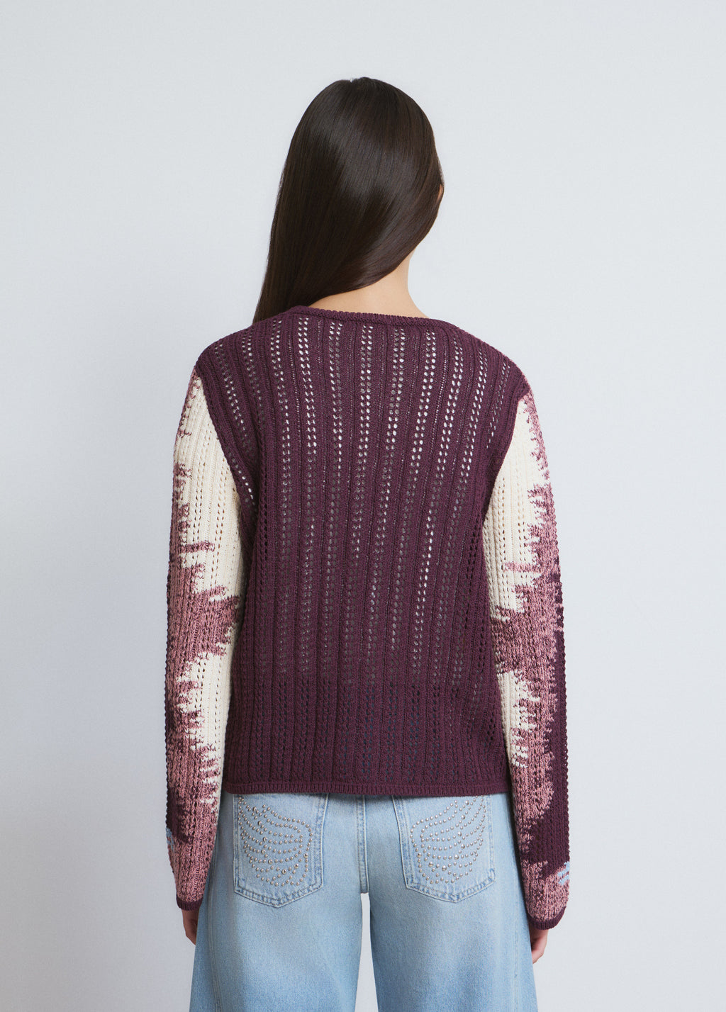 Maglione jacquard colorato