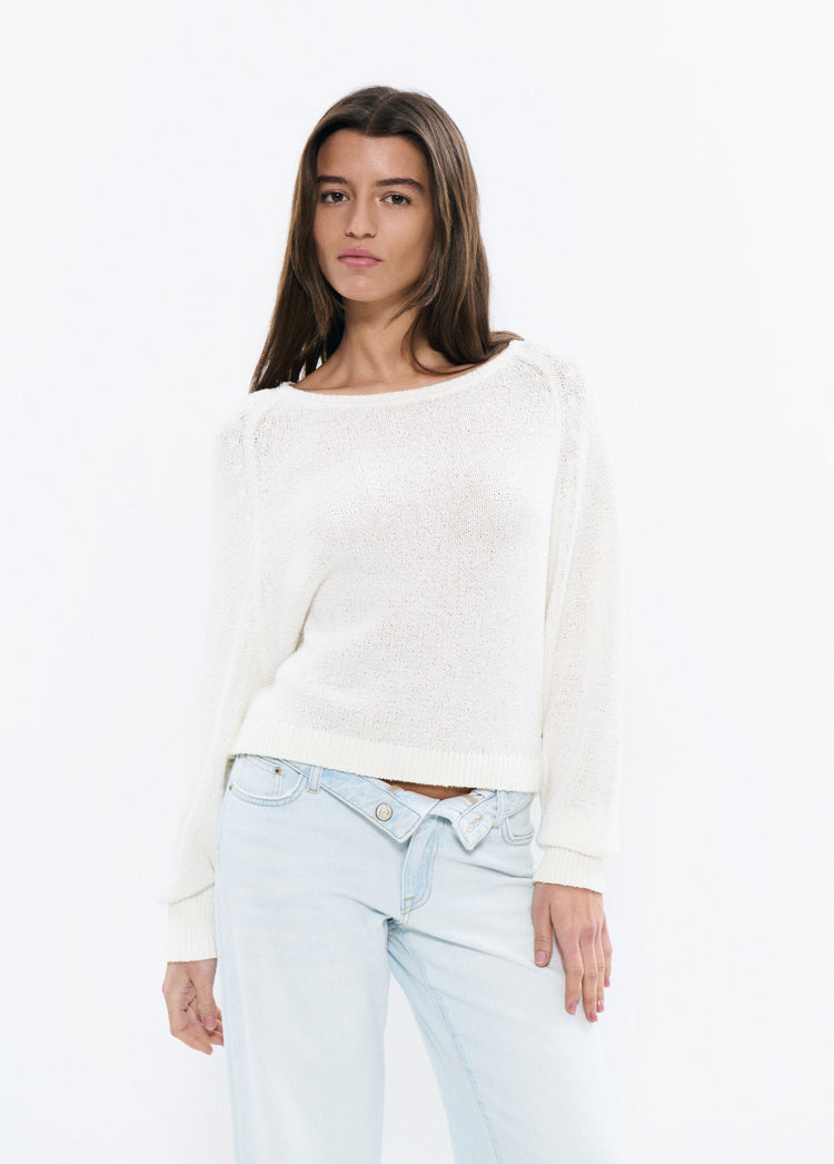 Slouchy raglan sleeve sweater