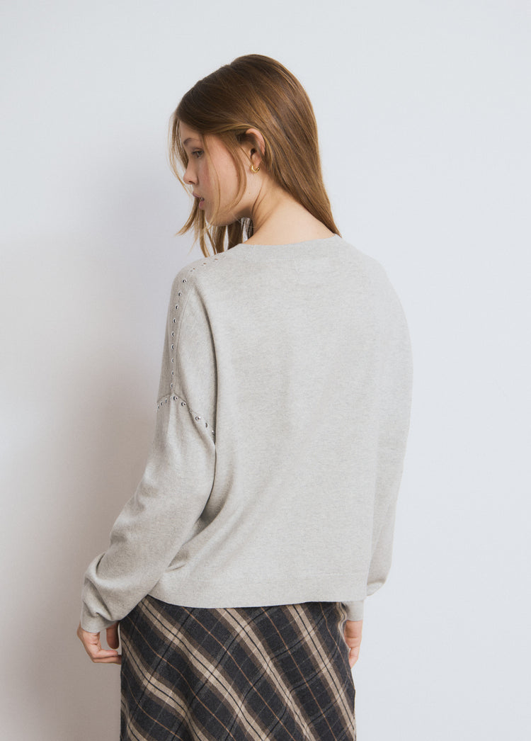 Studded sweater