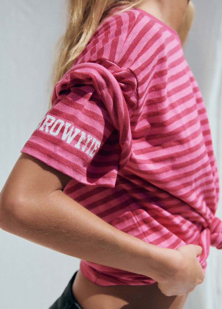 Camiseta raya tejida número
