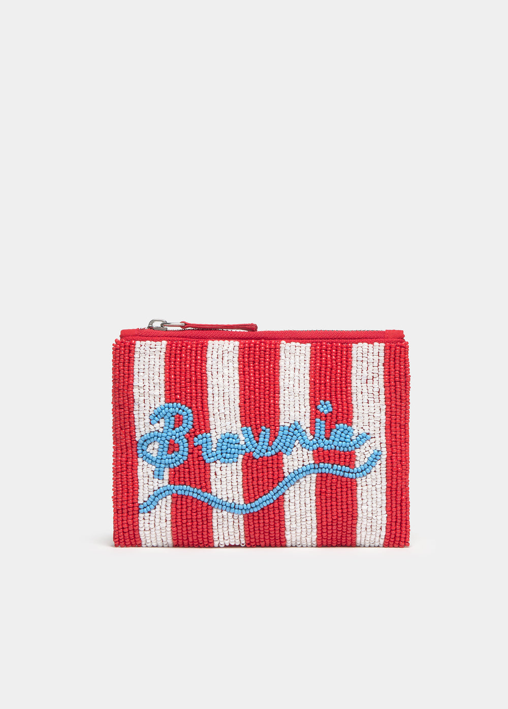 Porte-monnaie en perles rayé
