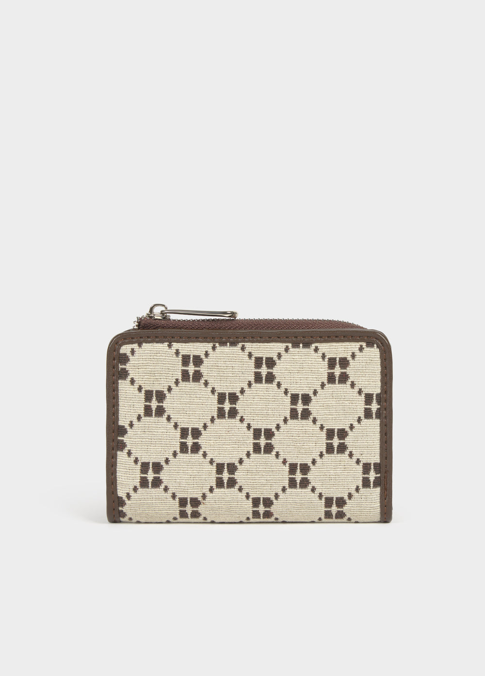 Jacquard logo coin purse