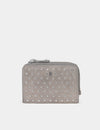 Leren portemonnee met studs