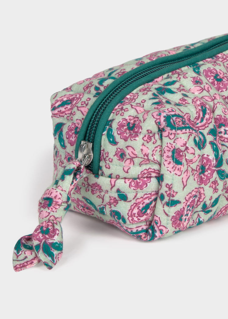 Small printed makeup bag