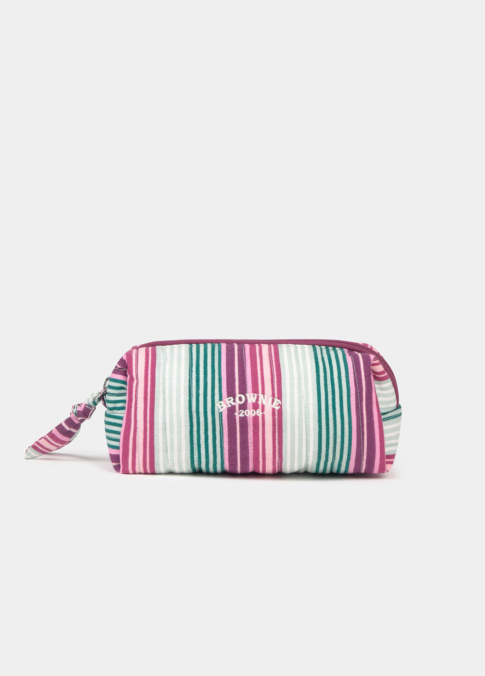 Small Striped Toiletry Bag