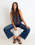 Top halter detalle espejos