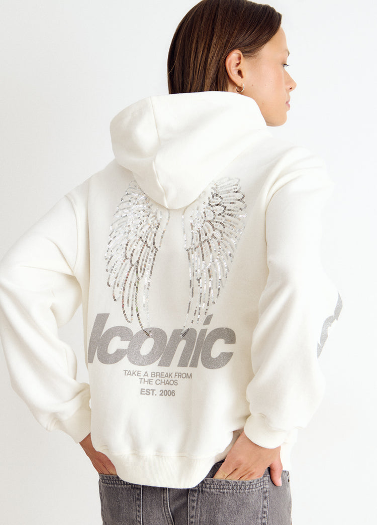 Sweat à capuche ailes
