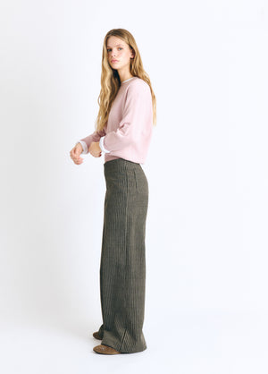 Corduroy striped trousers