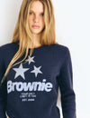 Jersey brownie estrella estampada