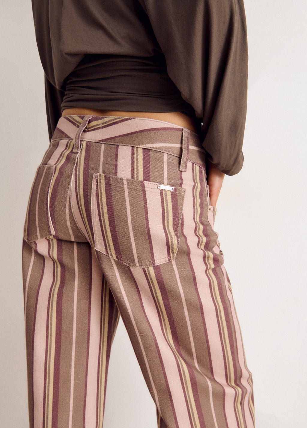 Pantaló de ratlles estampades