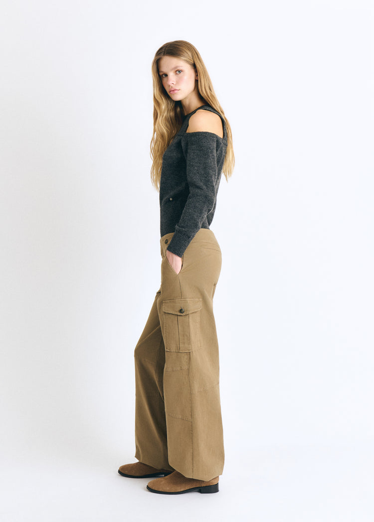 Cargo-broek met middelhoge taille