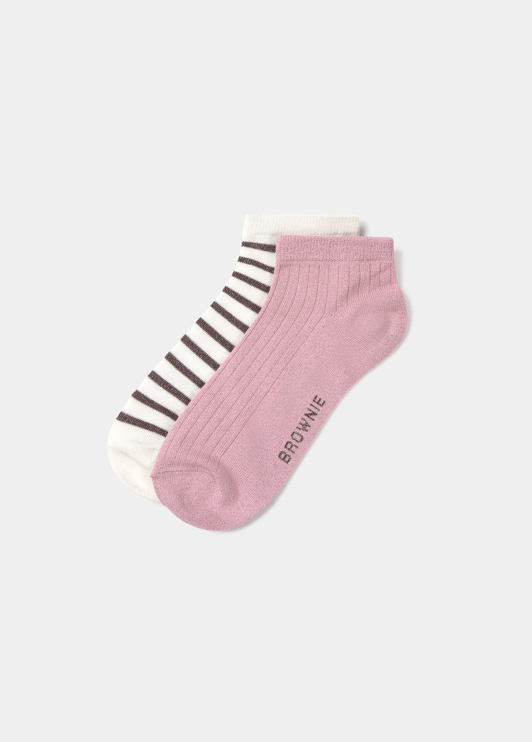Pack of short lurex socks
