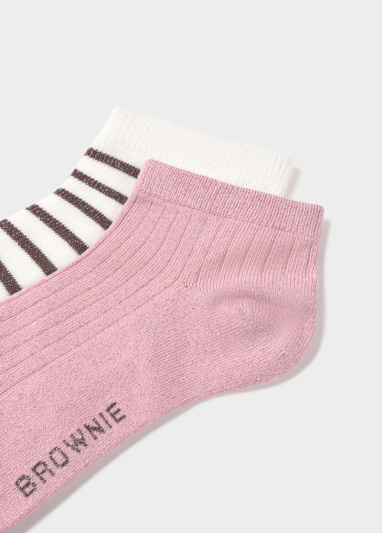 Pack of short lurex socks