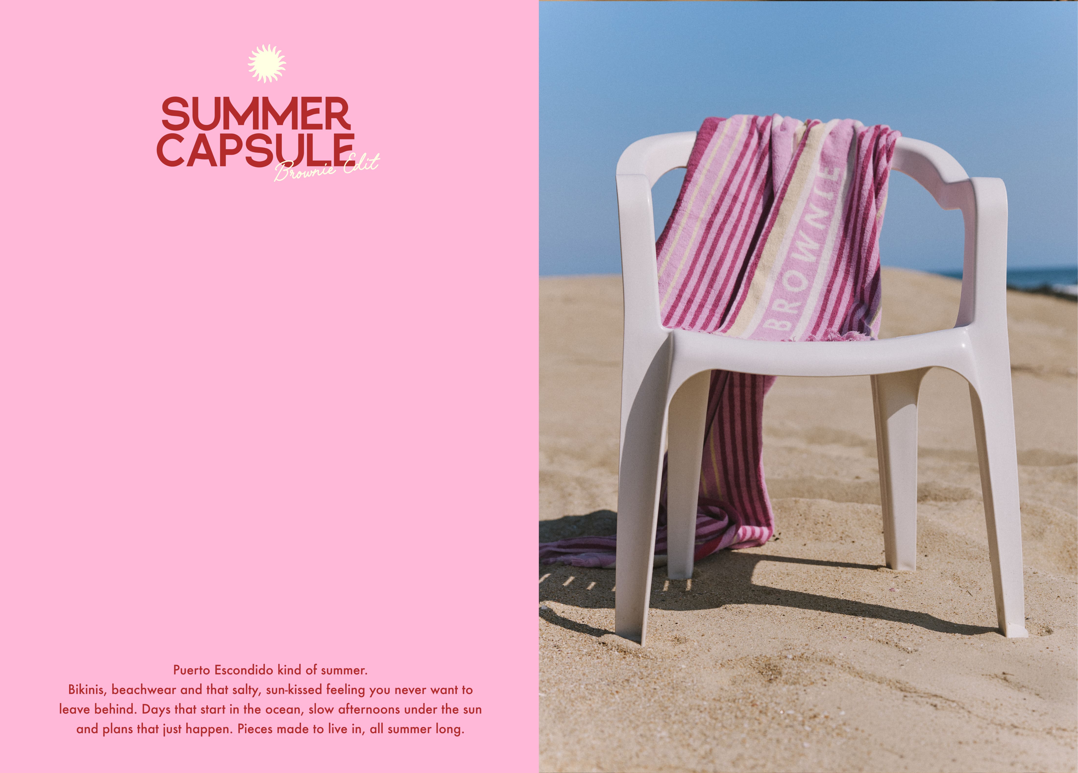 Toalha listrada marrom