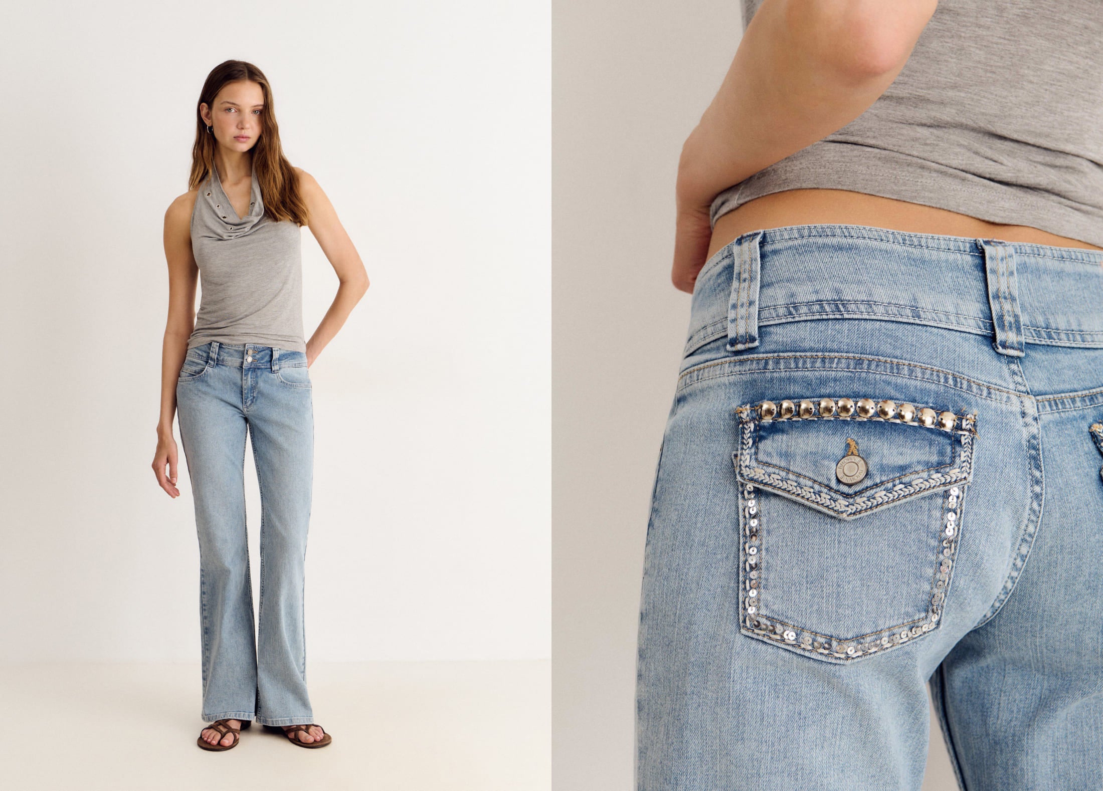 Jeans detalles bolsillos