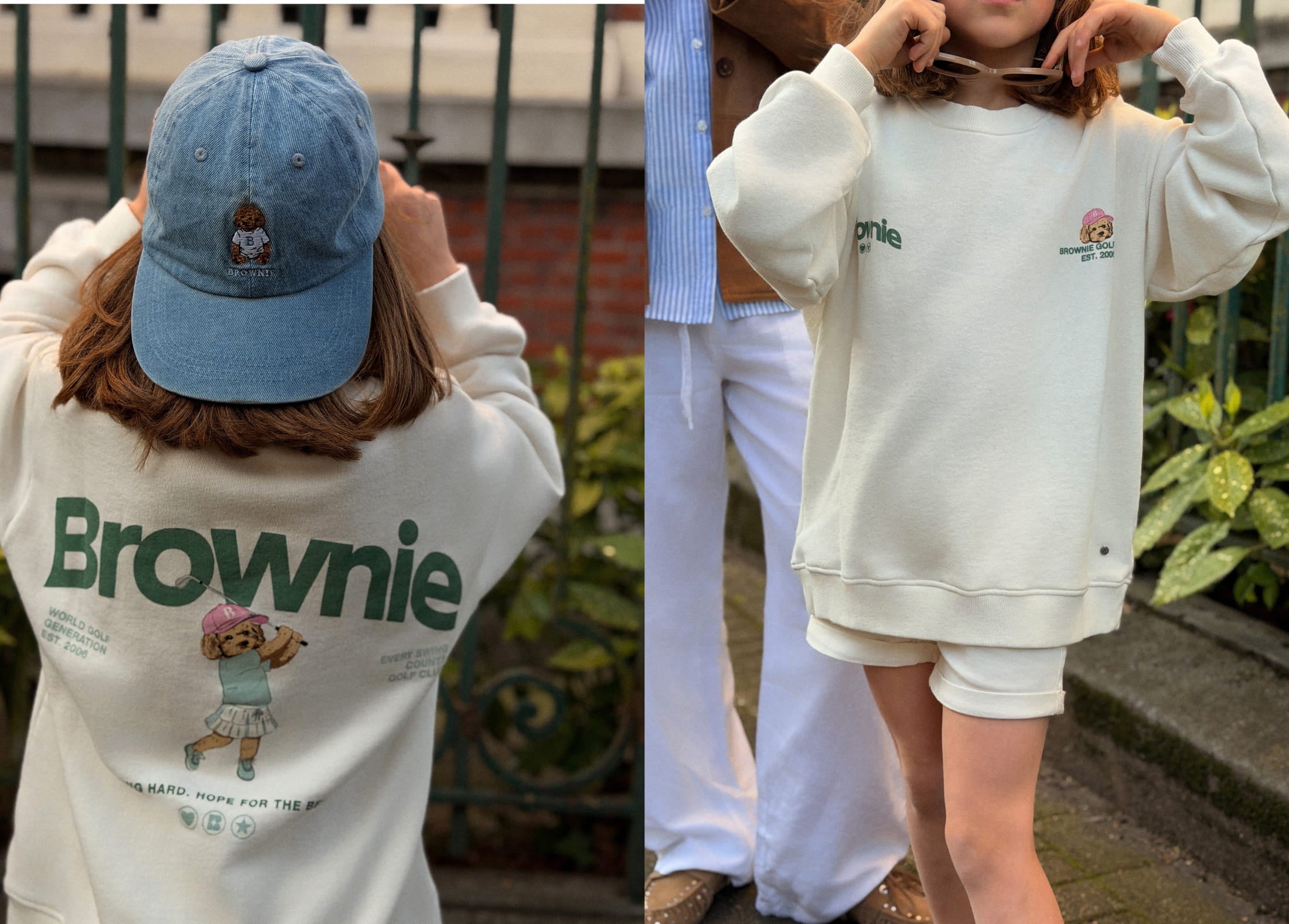 Golf dog print sweatshirt