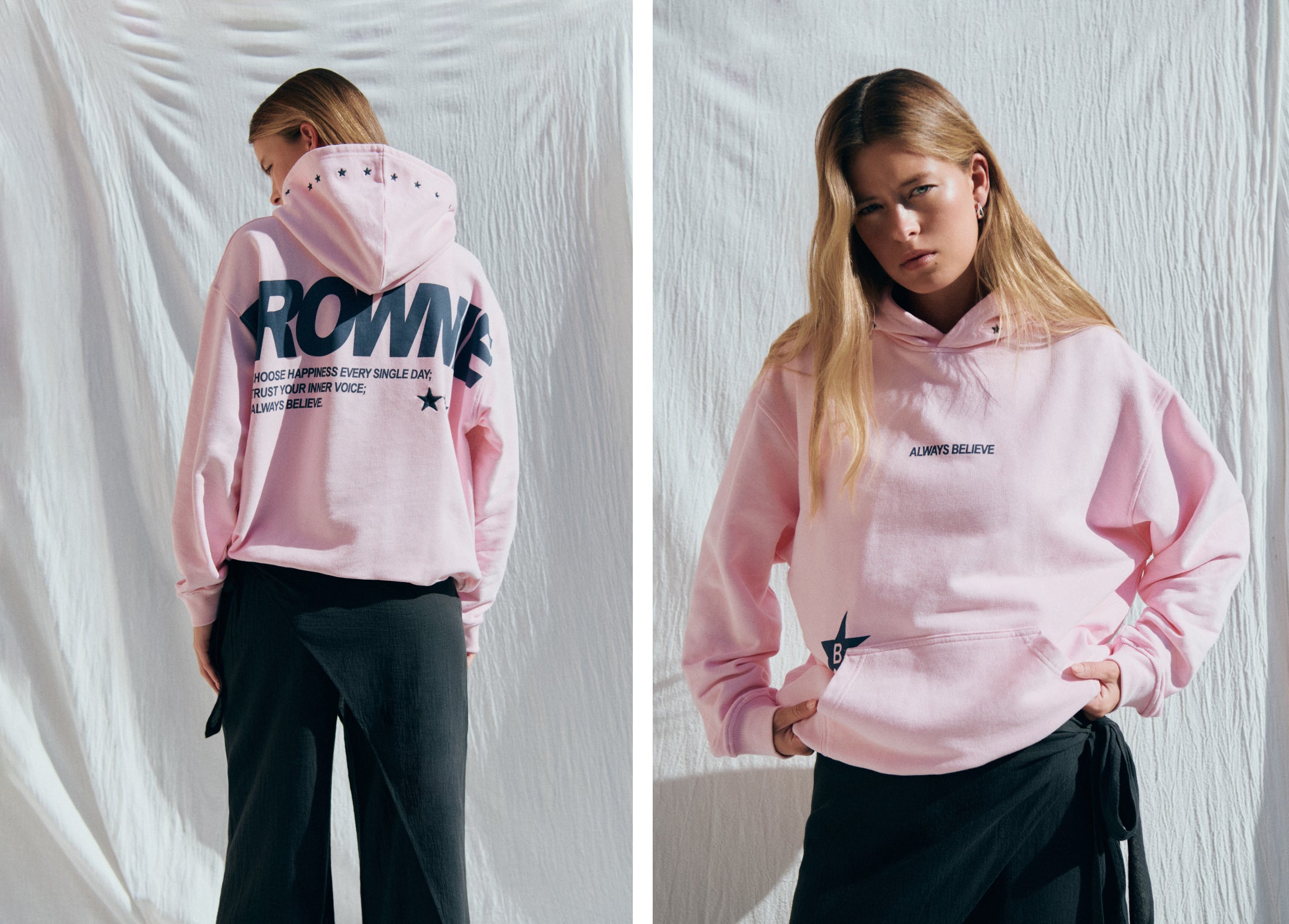 Sudadera capucha brownie estrellas