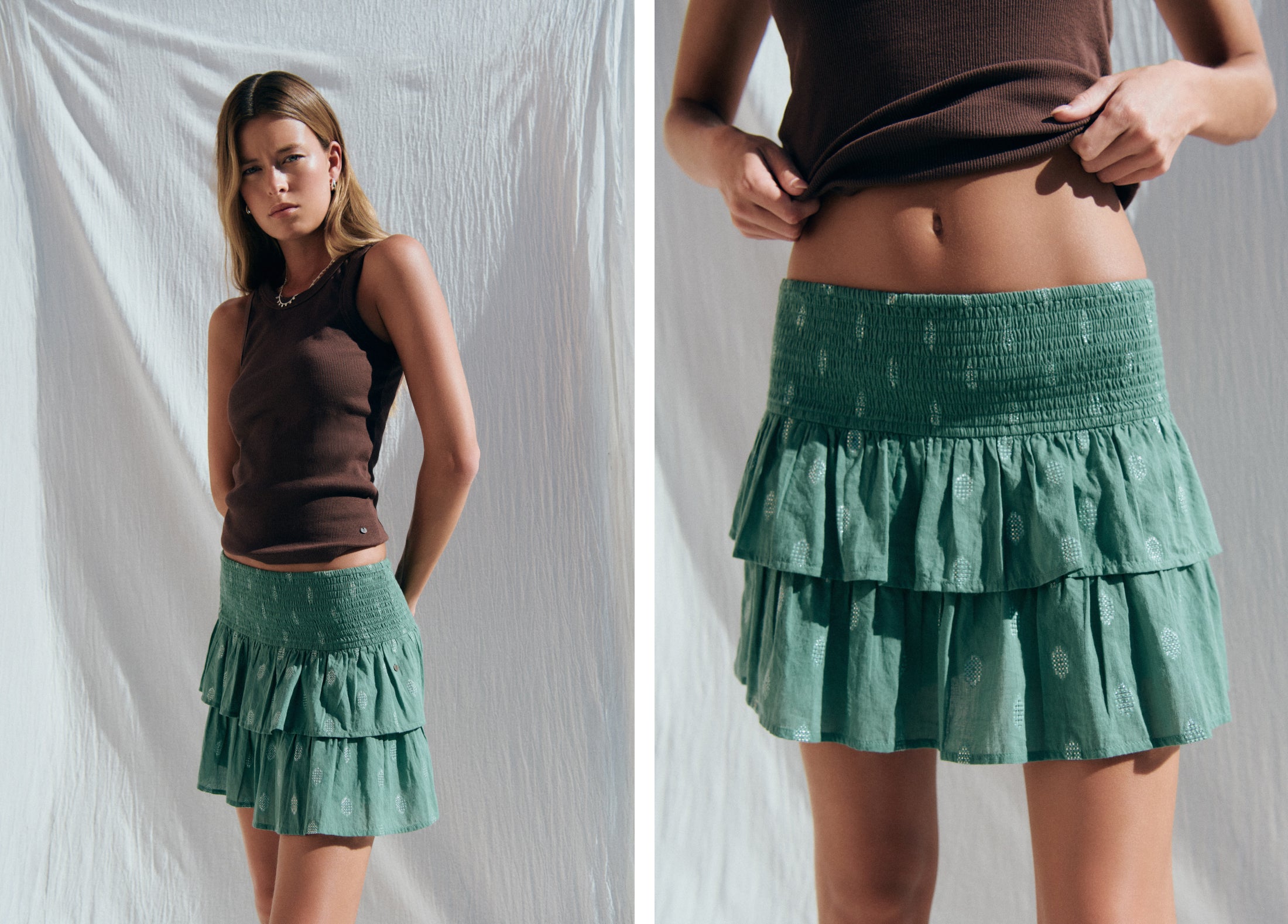 Faldilla curta smock