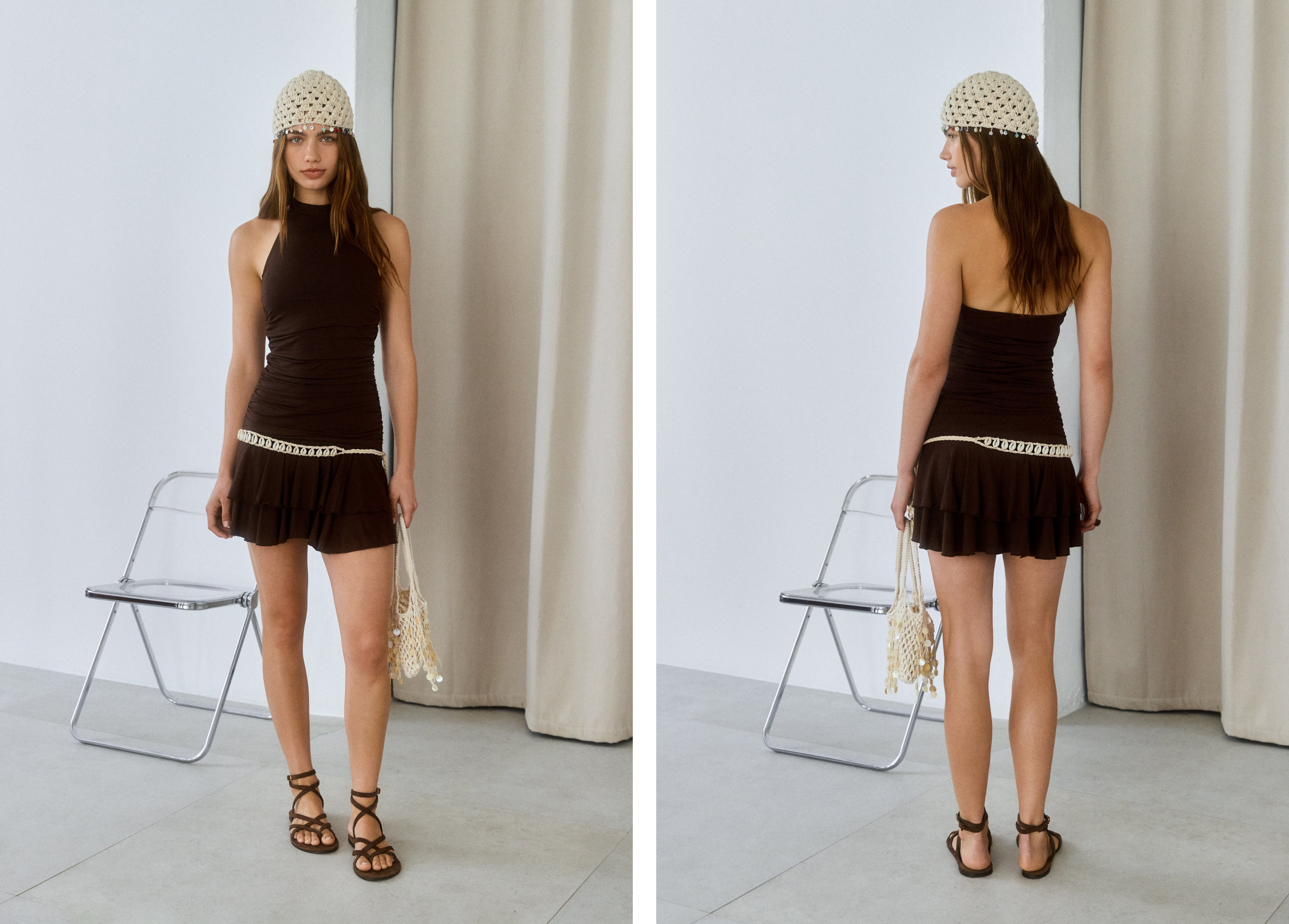 Vestido micromodal corto