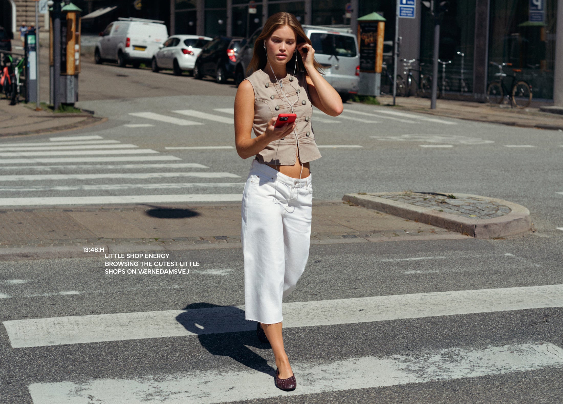 Cropped culotte Broek