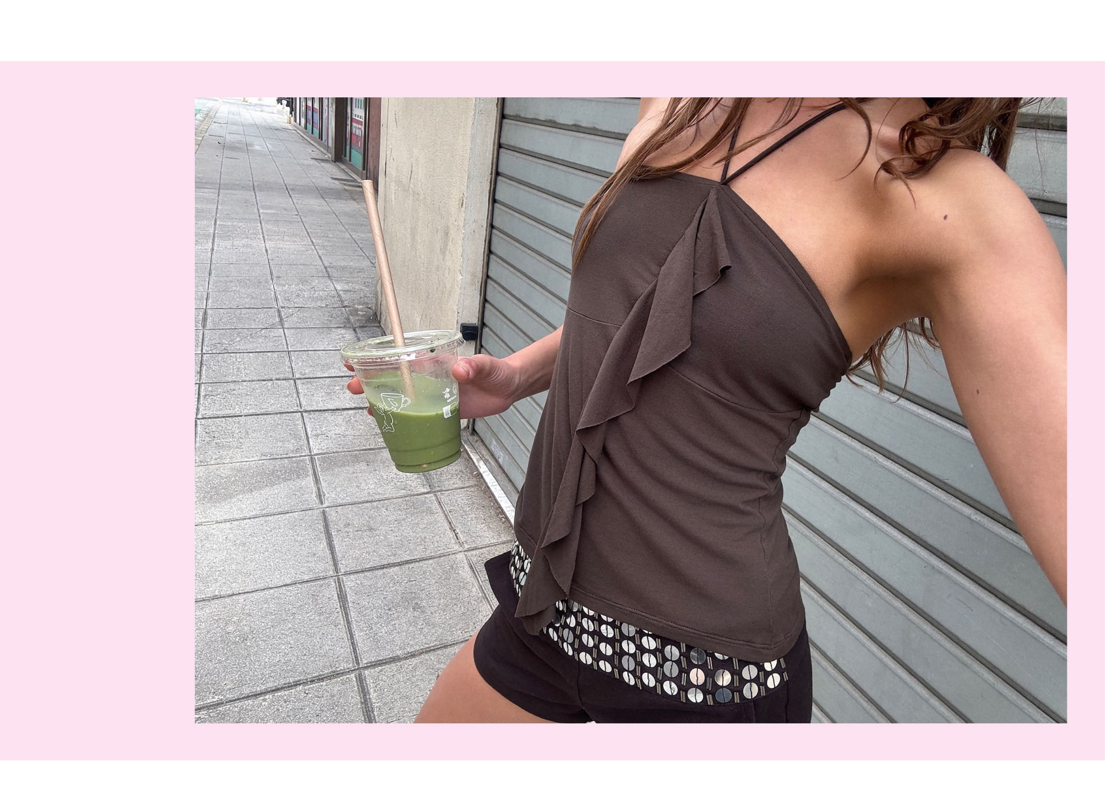 Top halter bolitas colores