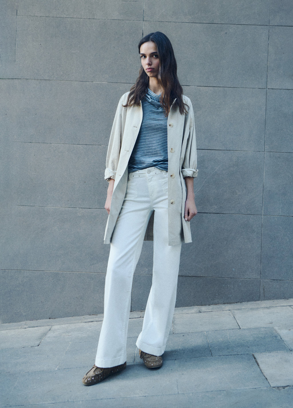 Pantalon poche patch pailleté