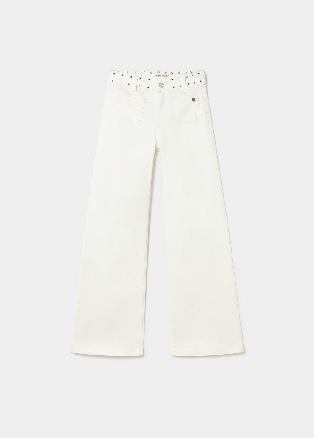 Pantalon poche patch pailleté