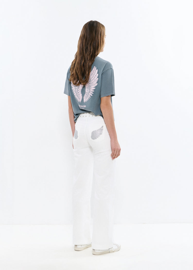 Pantalón bolsillo parche glitter