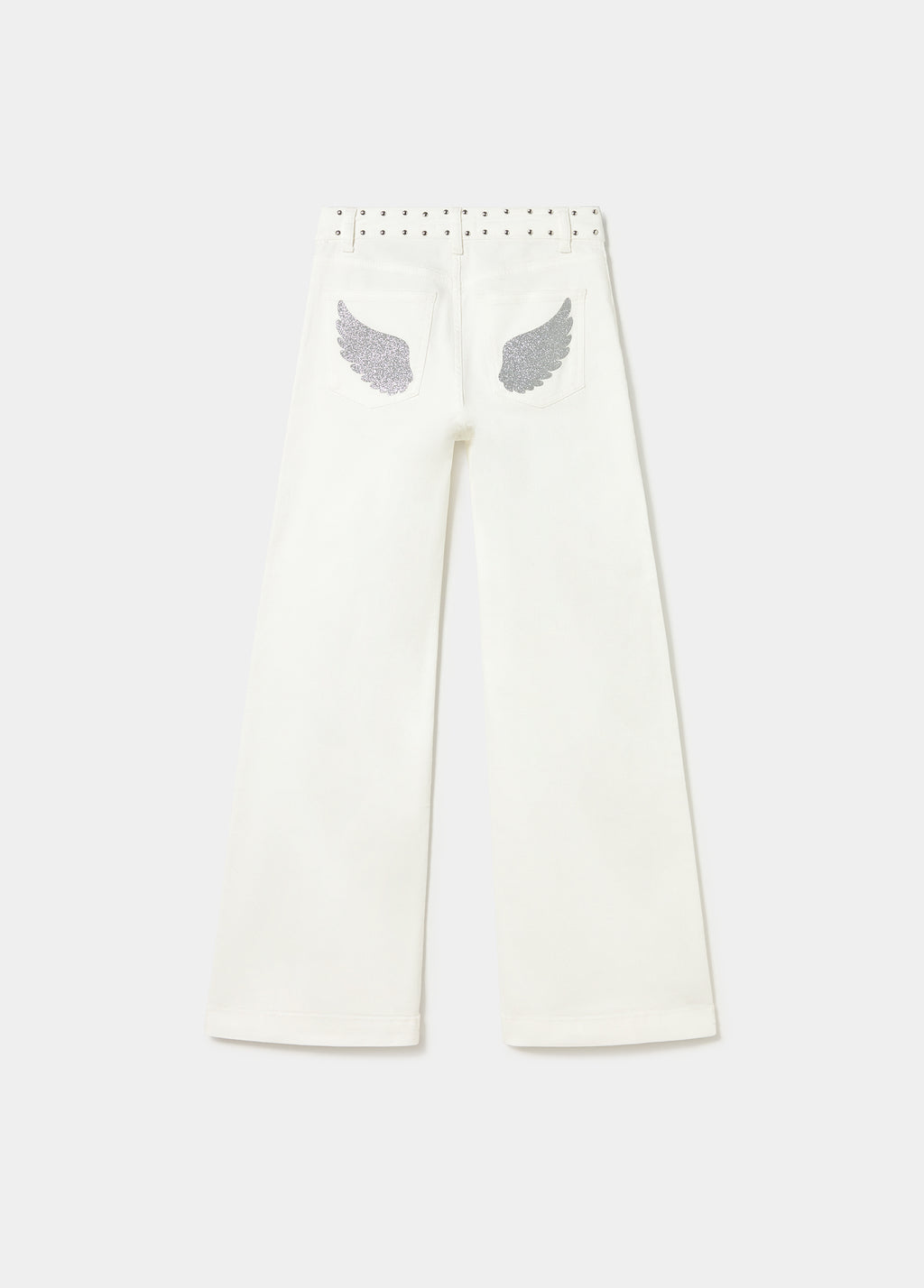 Pantalon poche patch pailleté