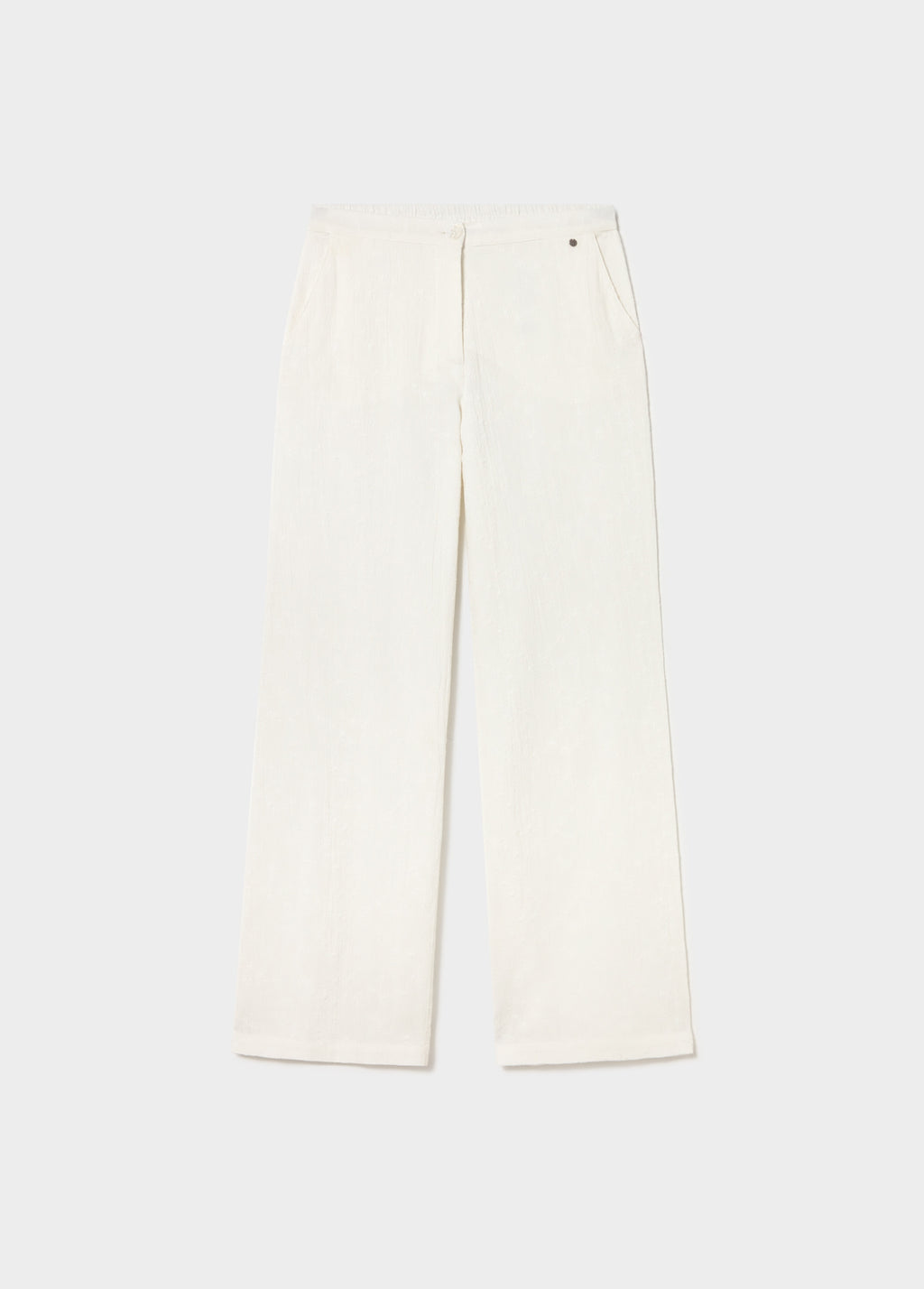 Pantalón bordados recto