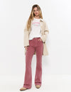 Pantalon évasé poches