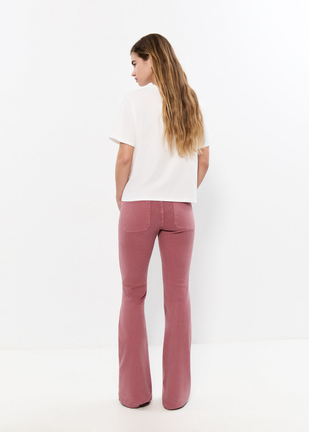 Pantalon évasé poches