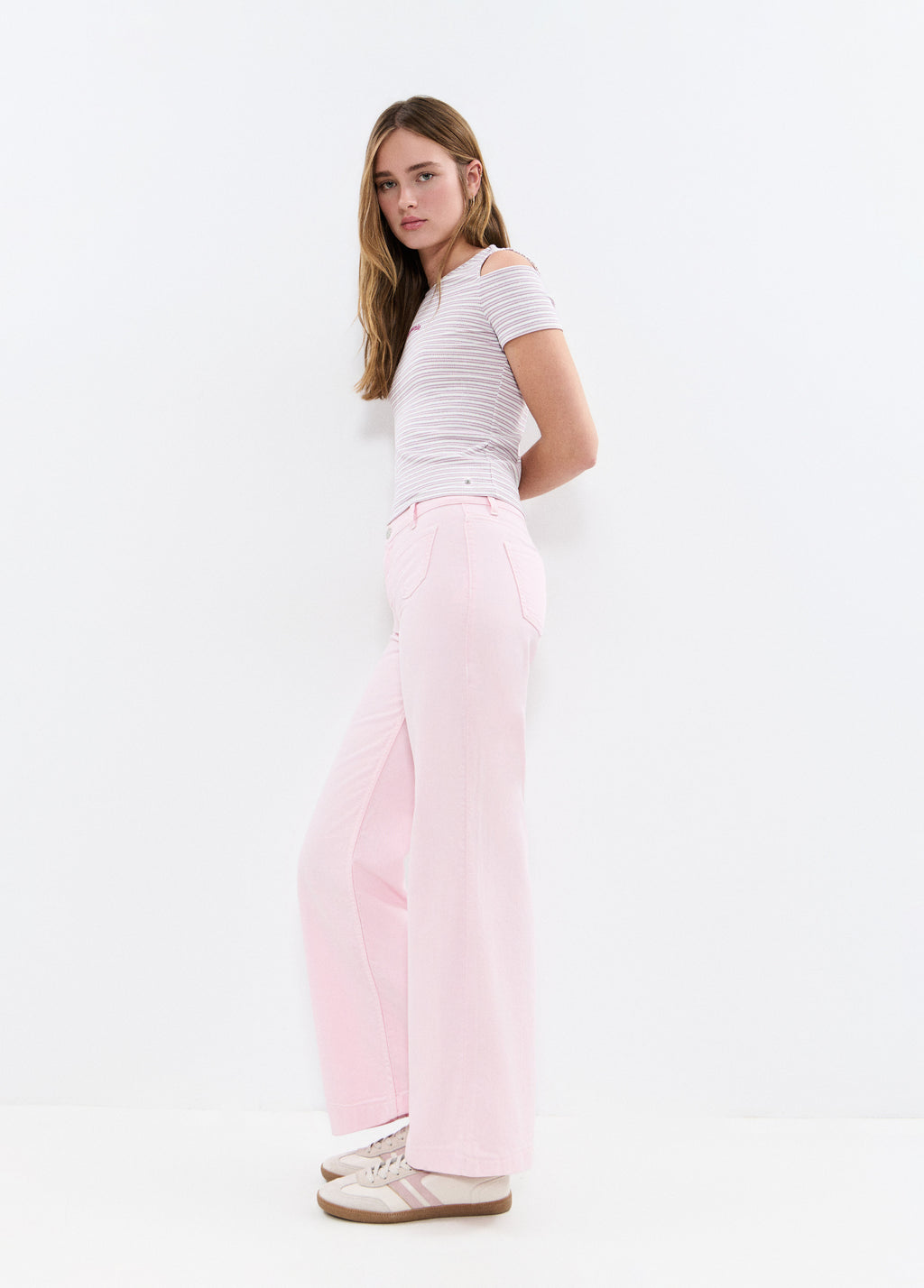 Culotte broek met steekzakken voor