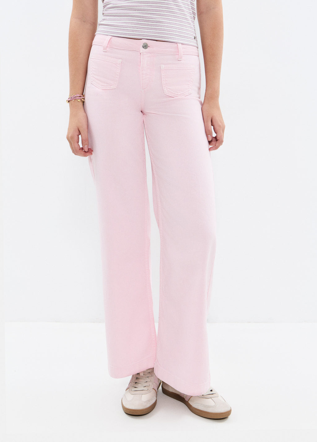 Culotte broek met steekzakken voor