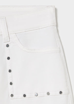 Culotte pants with studs