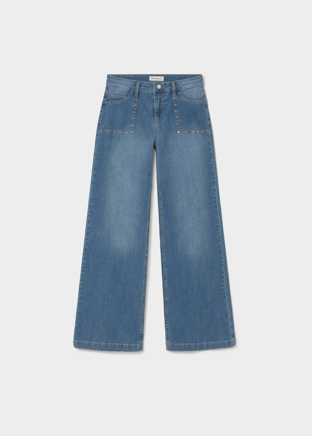 Culotte pants with studs