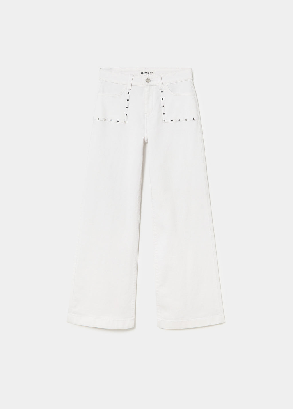 Calças culotes com tachas