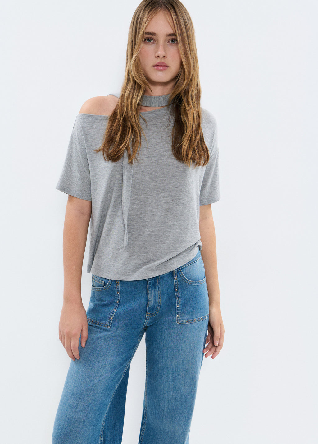 Culotte broek met studs