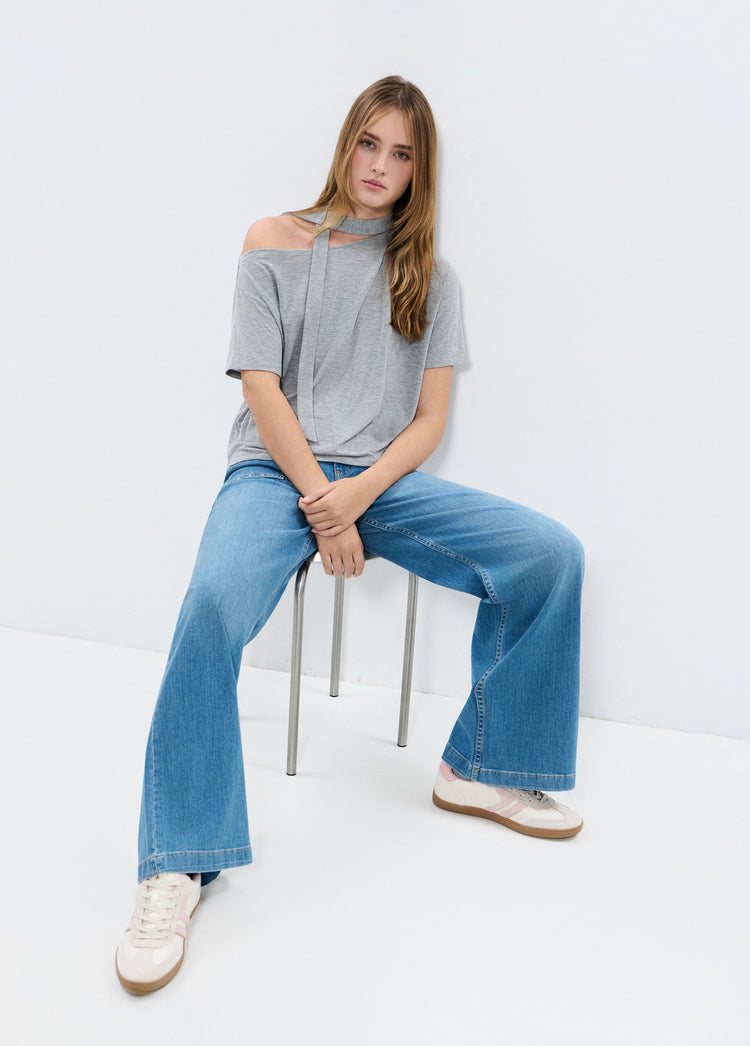 Pantalons culotte amb taches