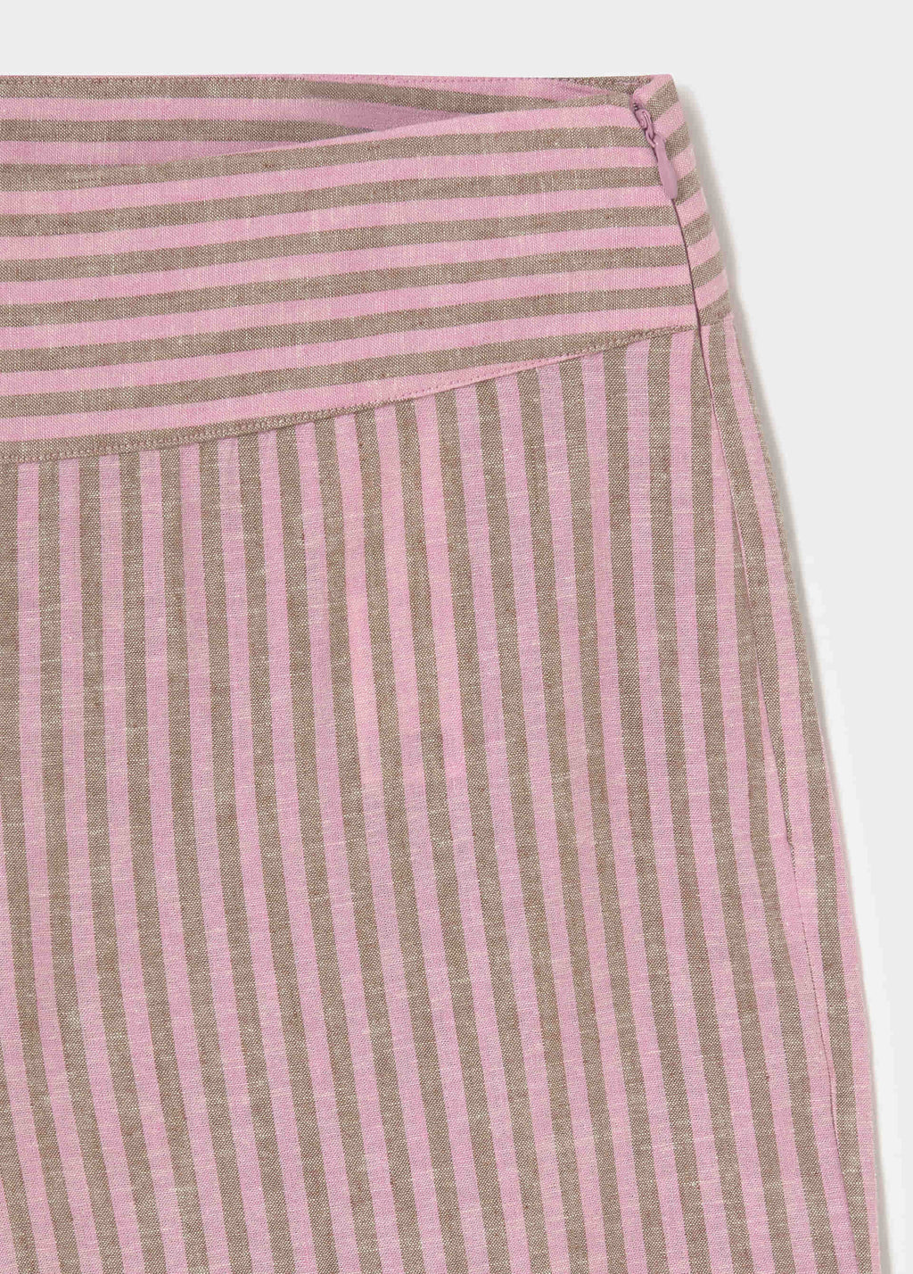Pantaloni a righe con vita larga
